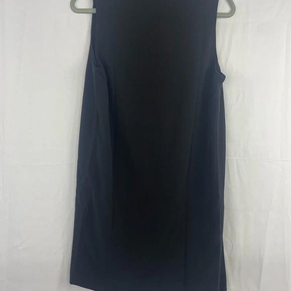 NWT Krisa black open front sleeveless lapel longline vest jacket work blazer XS - Picture 7 of 8